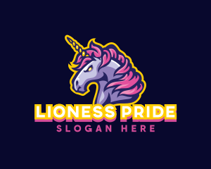 Unicorn Horse Gaming logo design