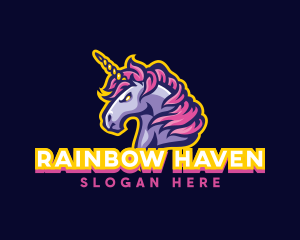 Unicorn Horse Gaming logo design