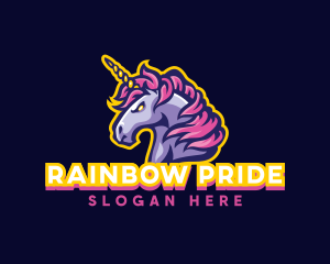 Homosexual - Unicorn Horse Gaming logo design