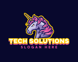 Pride Parade - Unicorn Horse Gaming logo design