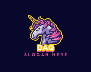 Racing - Unicorn Horse Gaming logo design