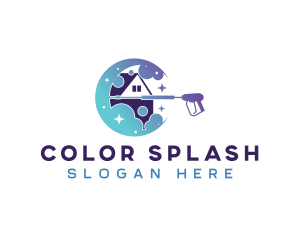 Pressure Washing Cleaning logo design