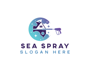 Pressure Washing Cleaning logo design