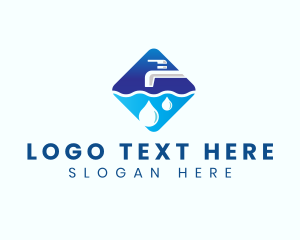 Faucet - Pipe Faucet Plumbing logo design