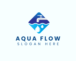 Waterworks - Pipe Faucet Plumbing logo design