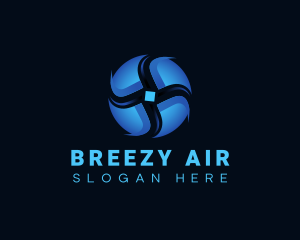 Turbine Air Conditioning Hvac logo design