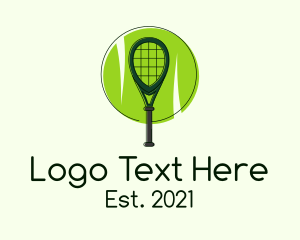 Grand Slam - Tennis Racket Ball logo design