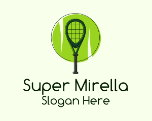 Tennis Racket Ball Logo