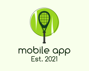 Mesh - Tennis Racket Ball logo design