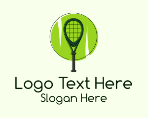 Tennis Racket Ball Logo