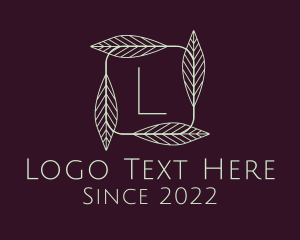 Aromatherapy - Elegant Leafy Letter logo design