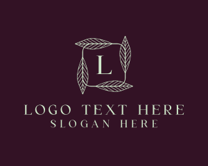 Natural Herbal Leaf  logo design