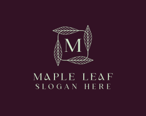 Natural Herbal Leaf  logo design