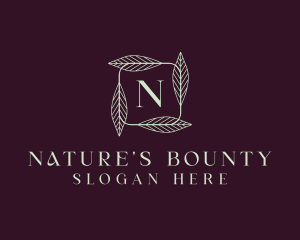 Natural Herbal Leaf  logo design