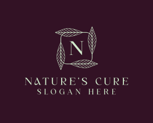 Natural Herbal Leaf  logo design