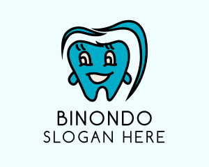 Pediatric Dental Cartoon  Logo
