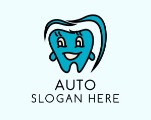 Pediatric Dental Cartoon  Logo