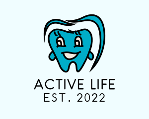 Orthodontist - Pediatric Dental Cartoon logo design