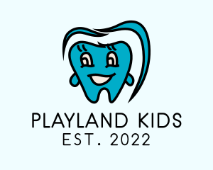 Pediatric Dental Cartoon  logo design