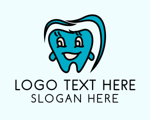 Pediatric Dental Cartoon  Logo