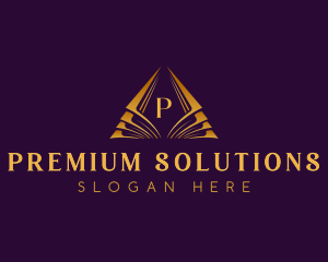 Premium Elegant Pyramid logo design