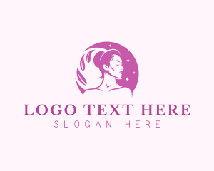 Moon - Woman Female Beauty logo design