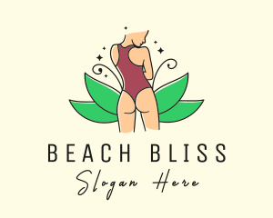 Swimsuit - Nature Woman Swimsuit logo design