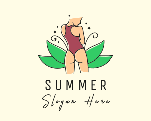 Nature Woman Swimsuit logo design