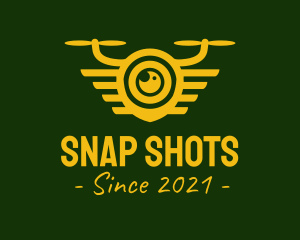 Photograph - Yellow Drone Lens logo design