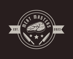 Meat Steak Butcher logo design