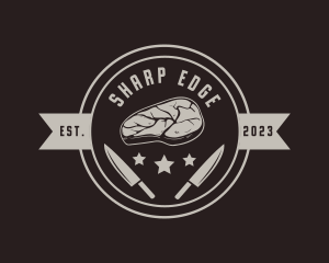 Cleaver - Meat Steak Butcher logo design