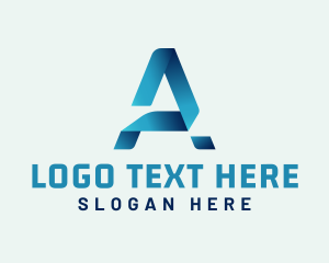 Blogger - Advertising Corporate Media Letter A logo design