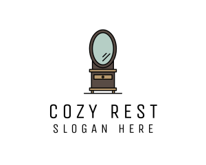 Bedside - Dresser Mirror Furniture logo design