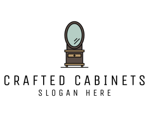 Cabinetry - Dresser Mirror Furniture logo design