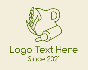 Natural Product - Green Wheat Extract logo design