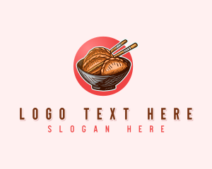 Dining - Dumpling Appetizer Bowl logo design