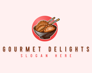 Dumpling Appetizer Bowl logo design