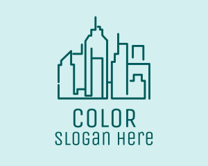 Urban Building Skyline  Logo