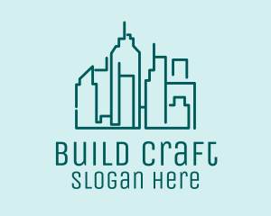 Urban Building Skyline  logo design