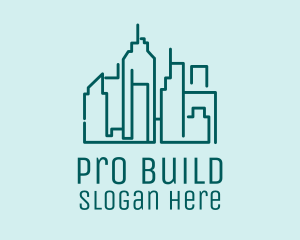 Urban Building Skyline  logo design