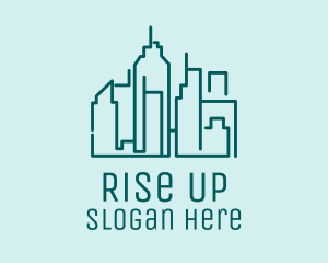 Urban Building Skyline  logo design