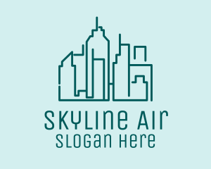 Urban Building Skyline  logo design