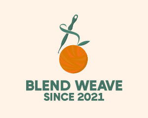 Interweave - Orange Fruit Crochet logo design