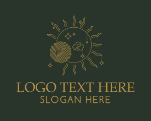 Moon - Starry Sun Yarn Tailoring logo design