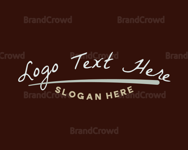 Handwritten Company Business Logo