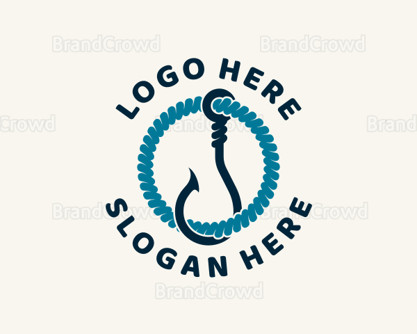 Sailor Fishing Hook Logo