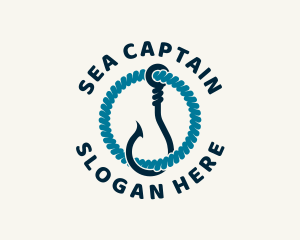 Sailor Fishing Hook logo design