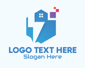 Residential - Digital Tech House logo design