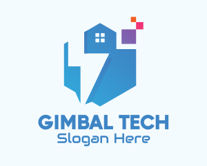 Digital Tech House logo design