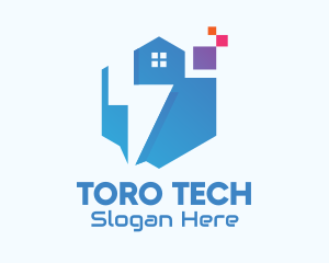 Digital Tech House logo design